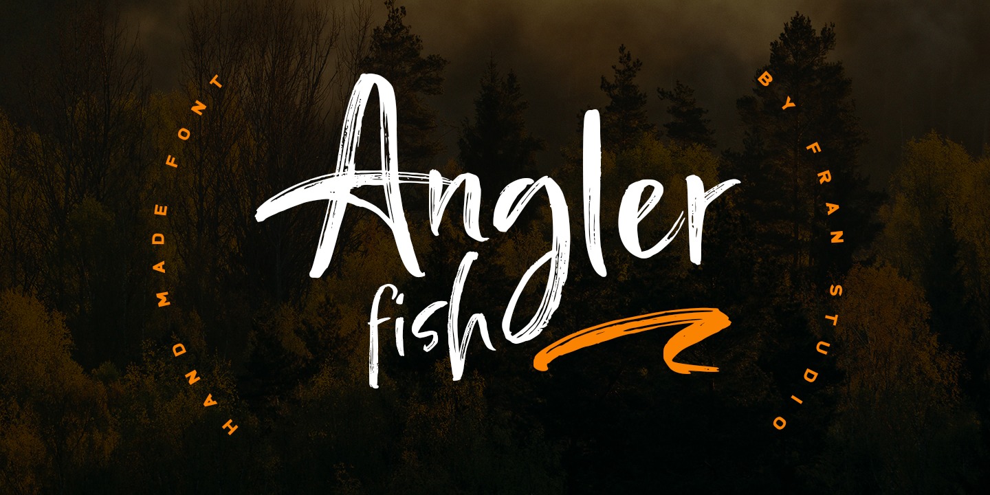 Пример шрифта Angler Fish #1